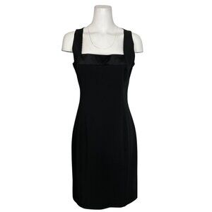 Classic Black Sleeveless Sheath Dress